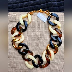NWT Kate Spade Large resin link necklace.
